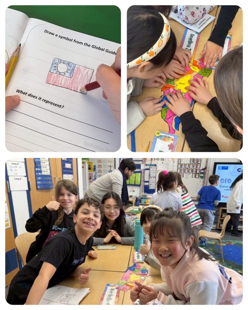 文化分享志工活動，紀錄孩子們活動時的模樣