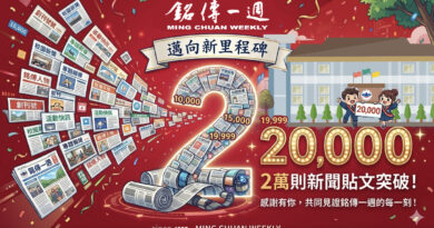 銘傳一週網站突破2萬則貼文 感謝讀者一路同行