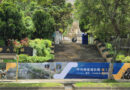 蛻變中的校園 銘傳中央梯道電扶梯炙熱施工中